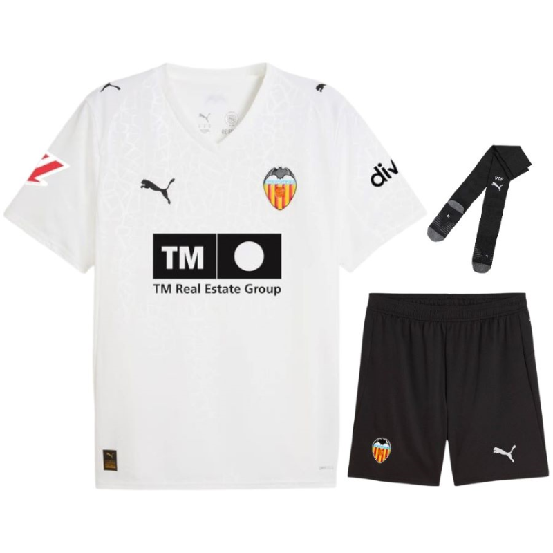Valencia CF 2025/26 kit casa bambini – mini set ufficiale PUMA